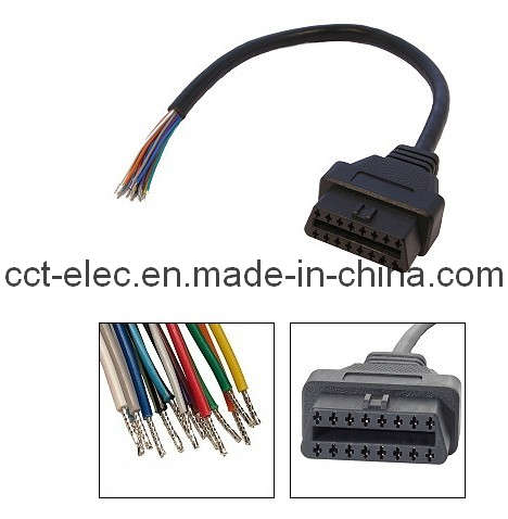 OBDII 16P F to Open Cable