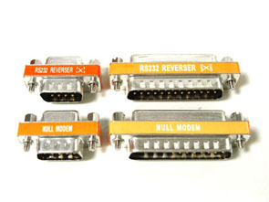 Null Modem & RS232 Reverser Adaptors