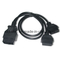 OBD-II 16P M TO 2*F Cable Assembly