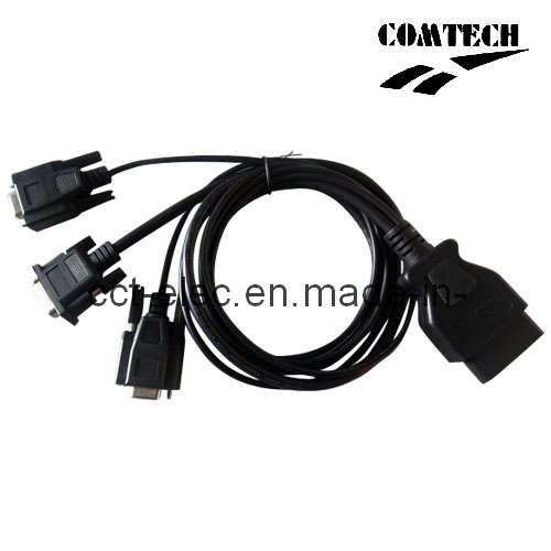 OBD-II 16P M to RS232 *2 +DB15P Cable